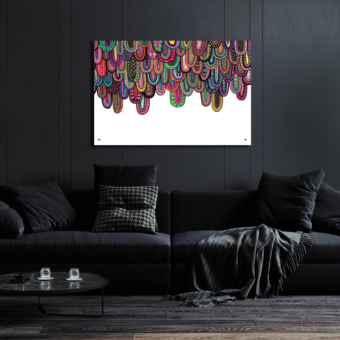 Epic Art 'Drips' by Hello Angel, Acrylic Glass Wall Art,36x24