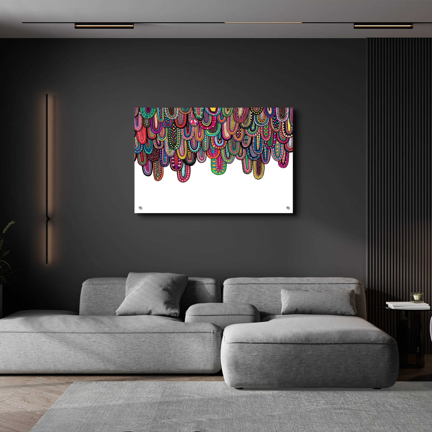 Epic Art 'Drips' by Hello Angel, Acrylic Glass Wall Art,36x24