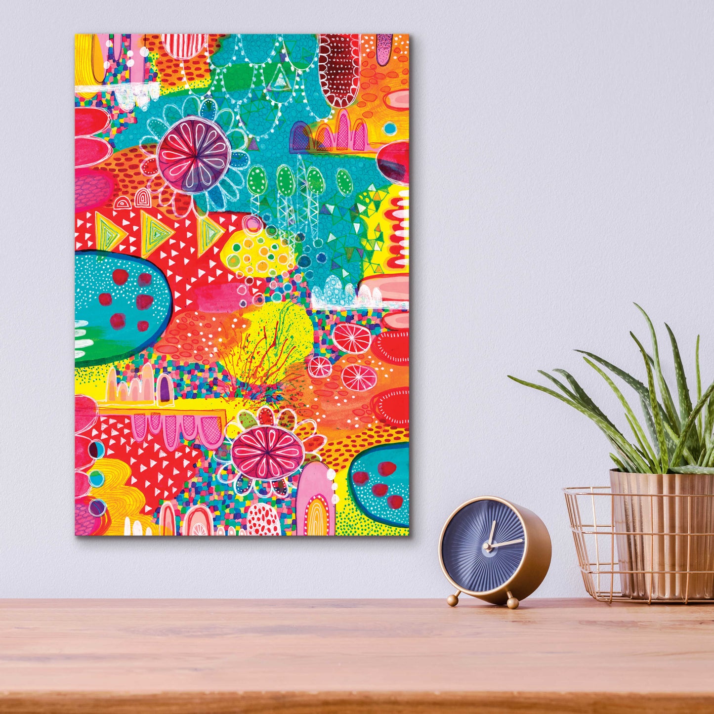 Epic Art 'Sunshine and Lollipops' by Hello Angel, Acrylic Glass Wall Art,12x16