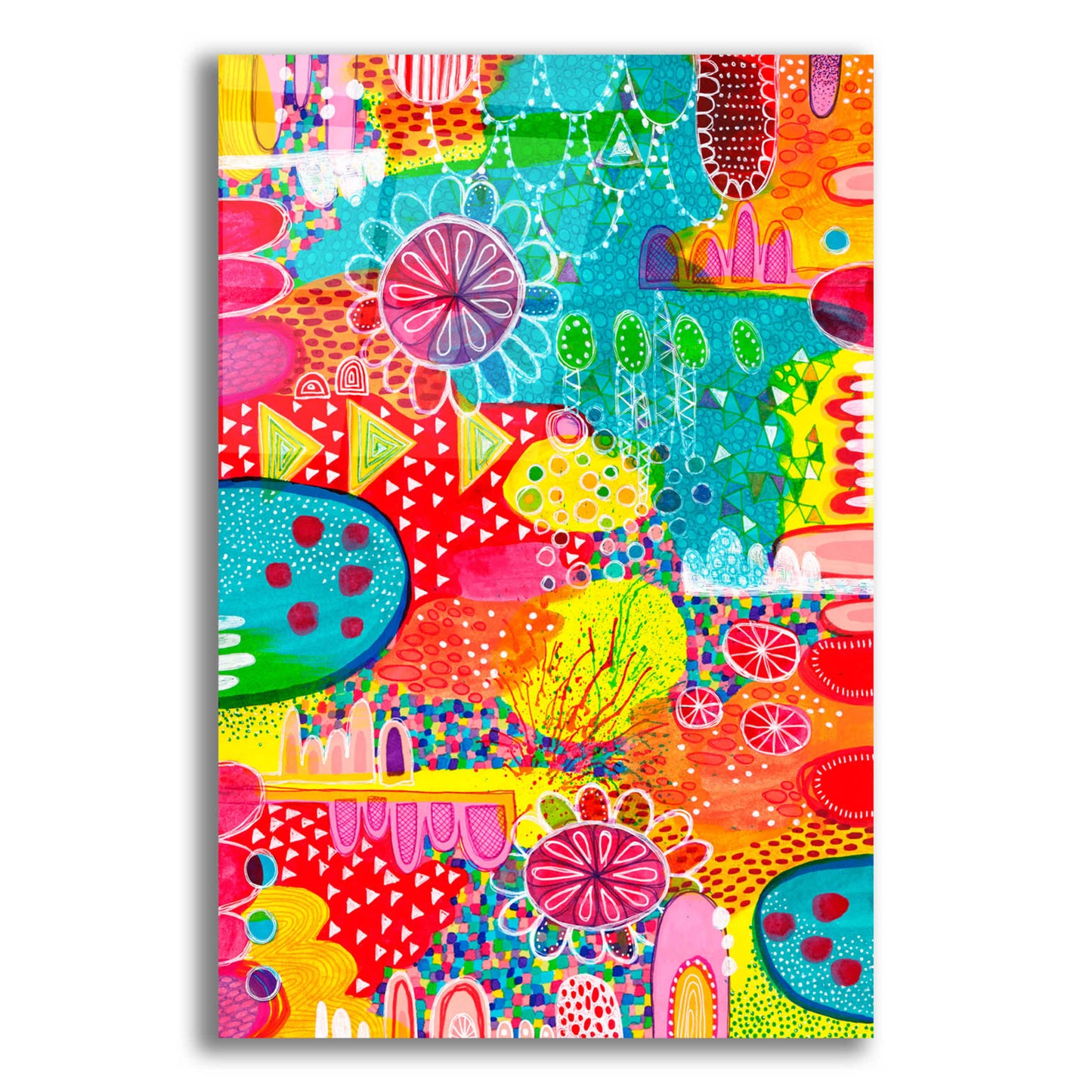 Epic Art 'Sunshine and Lollipops' by Hello Angel, Acrylic Glass Wall Art,12x16