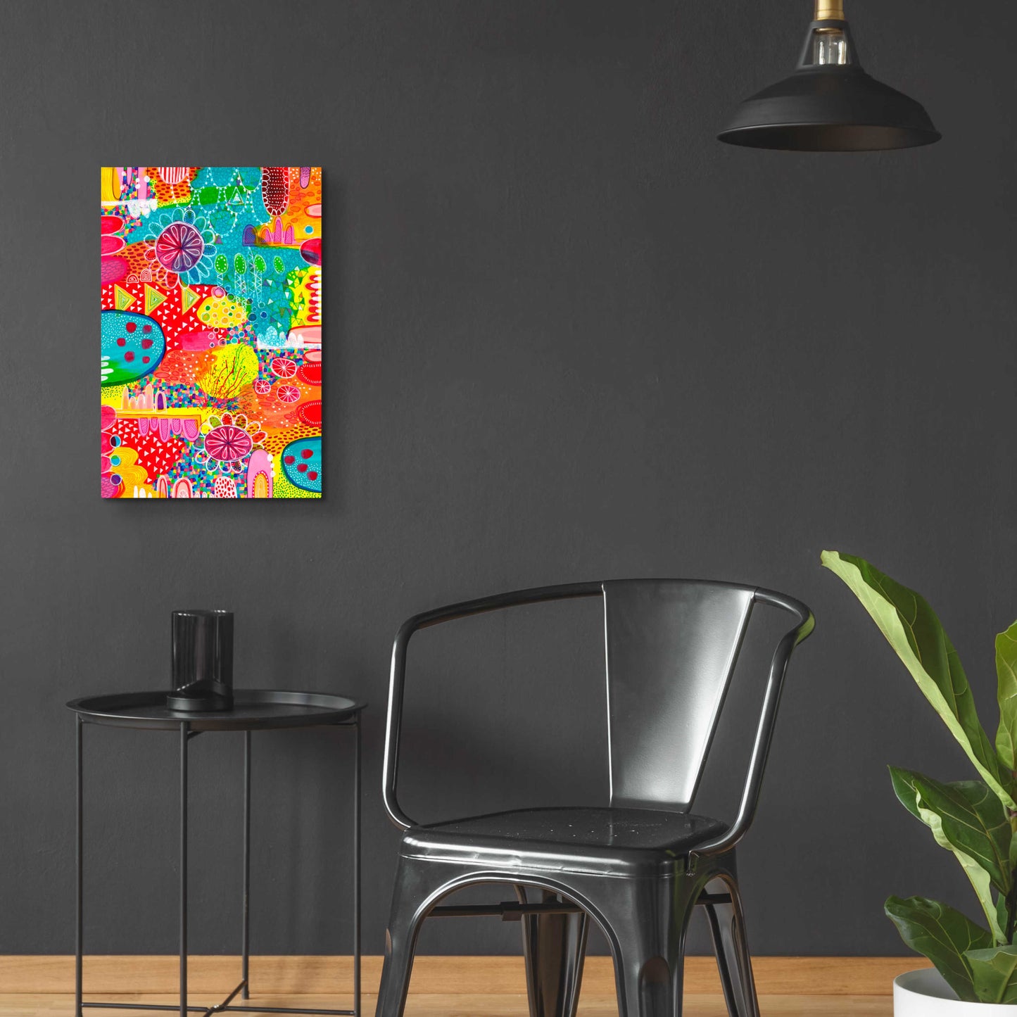 Epic Art 'Sunshine and Lollipops' by Hello Angel, Acrylic Glass Wall Art,16x24