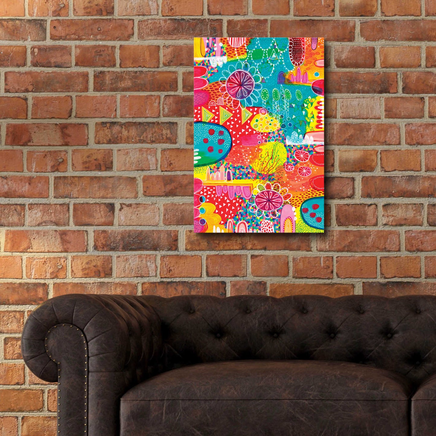 Epic Art 'Sunshine and Lollipops' by Hello Angel, Acrylic Glass Wall Art,16x24