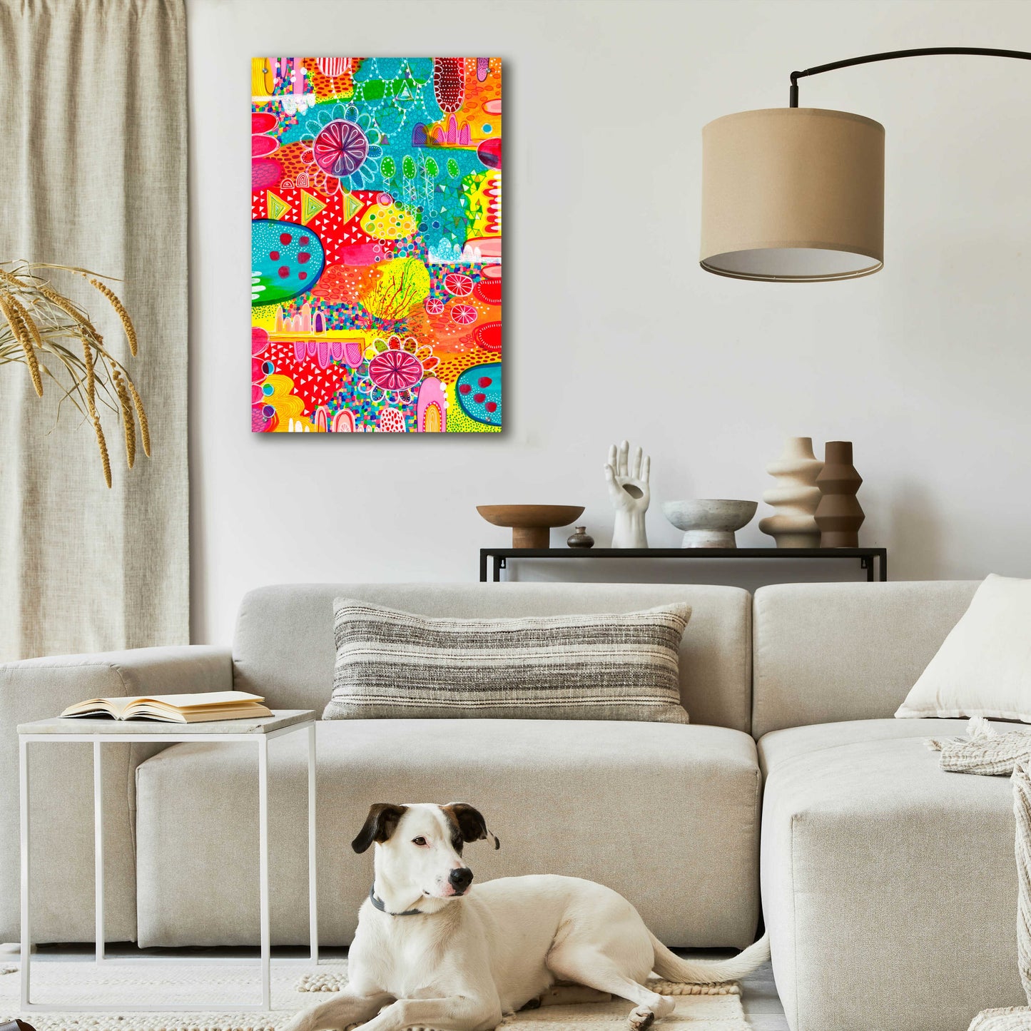 Epic Art 'Sunshine and Lollipops' by Hello Angel, Acrylic Glass Wall Art,24x36