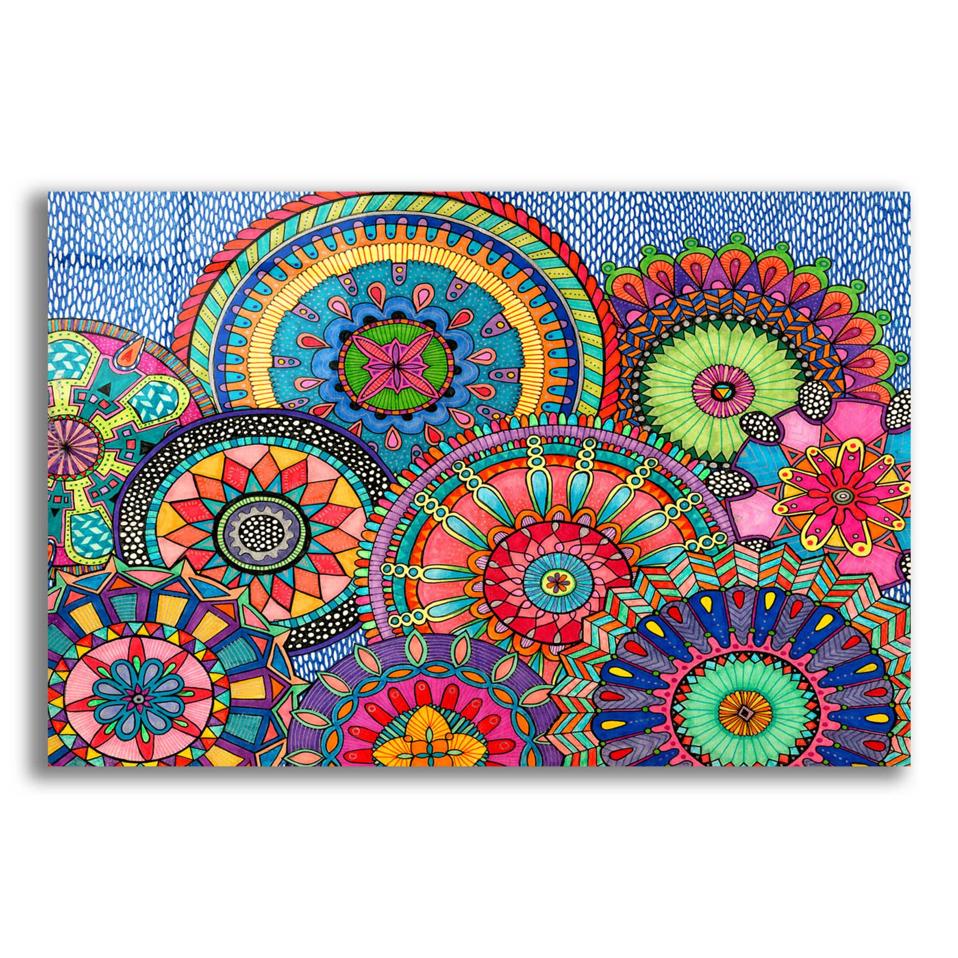 Epic Art 'Mandala Parade' by Hello Angel, Acrylic Glass Wall Art