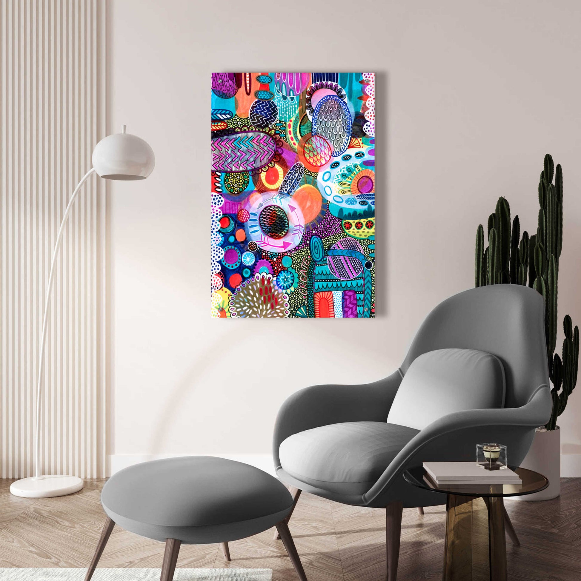 Epic Art 'Creation' by Hello Angel, Acrylic Glass Wall Art,24x36