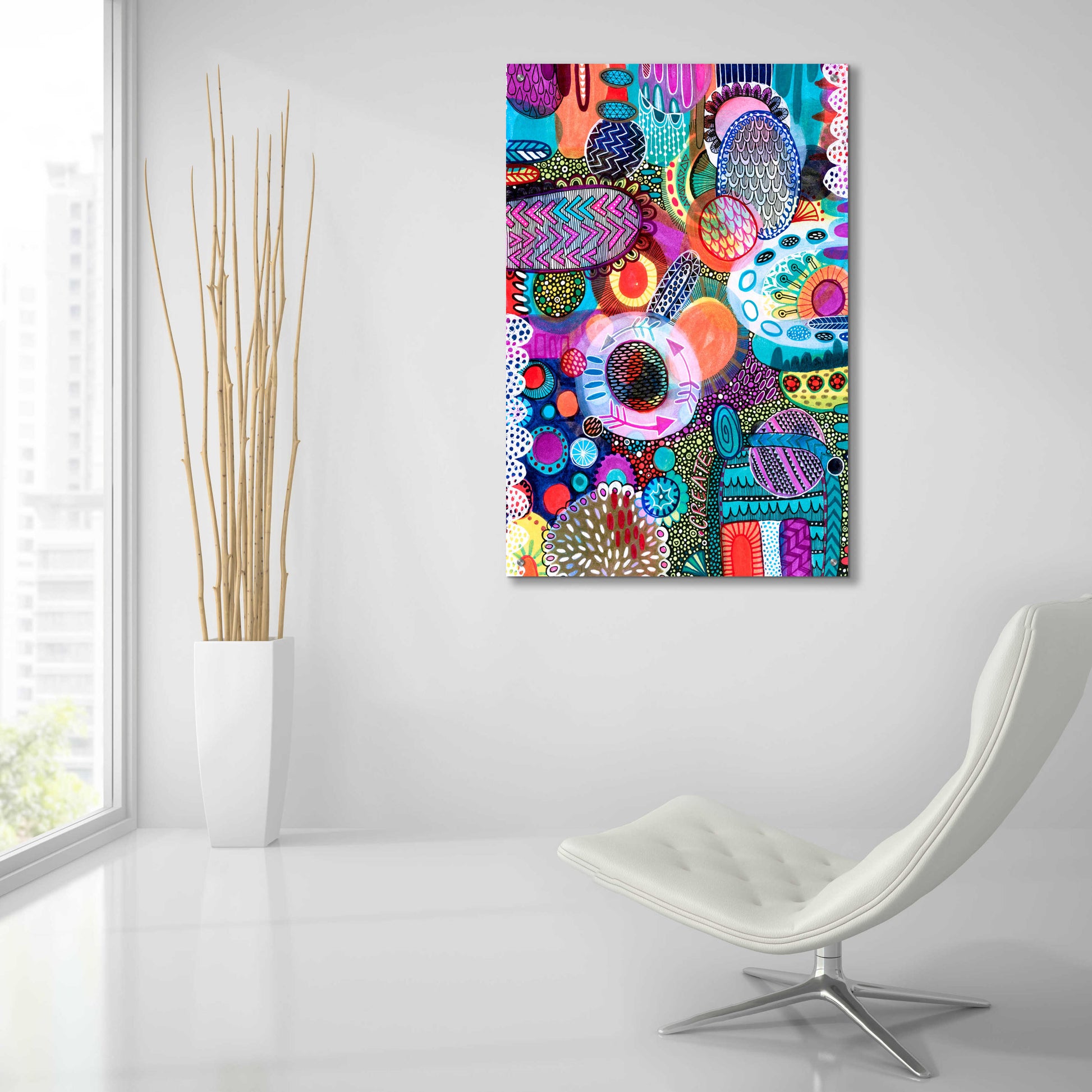 Epic Art 'Creation' by Hello Angel, Acrylic Glass Wall Art,24x36