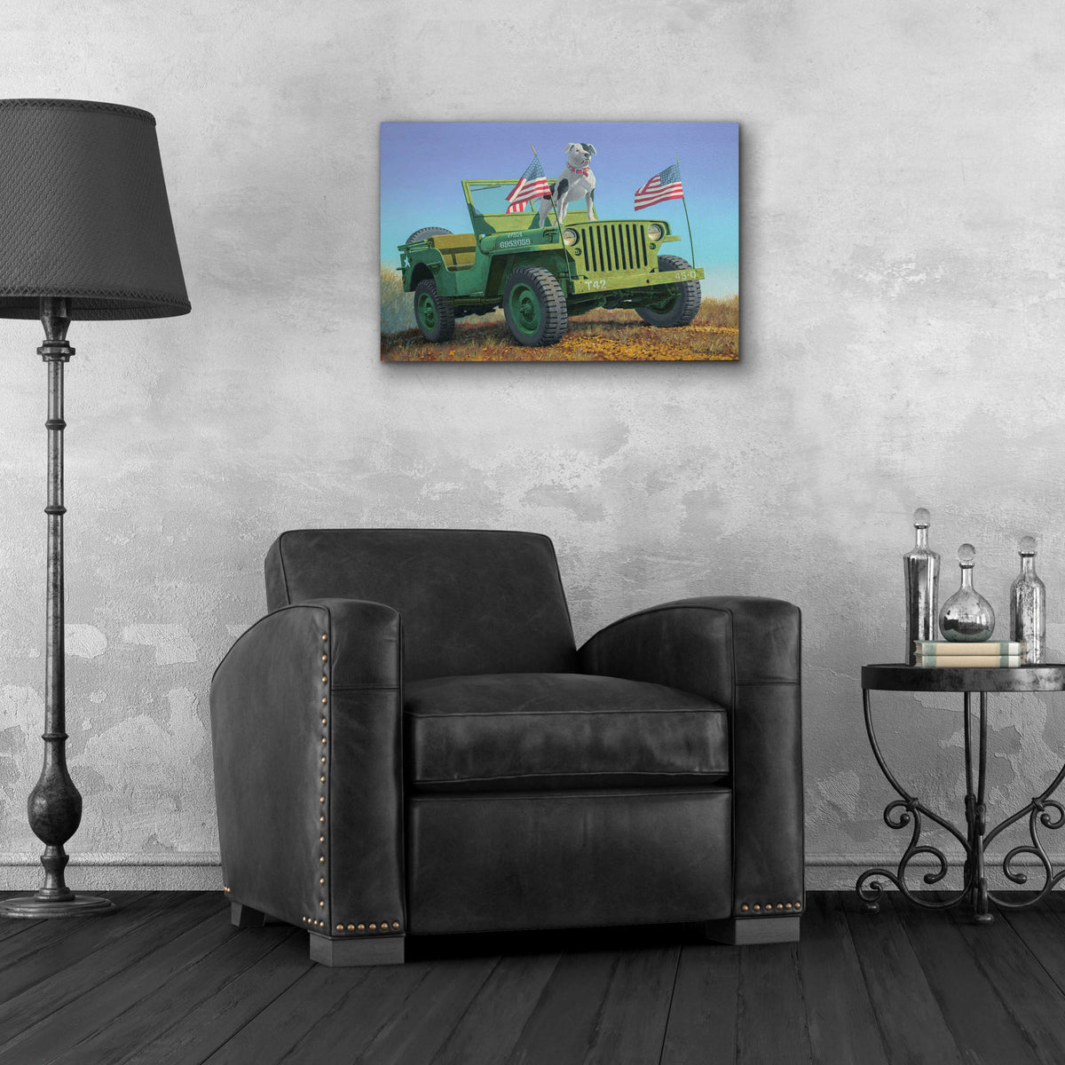 Epic Art 'The Veteran' by Richard Courtney, Acrylic Glass Wall Art,24x16