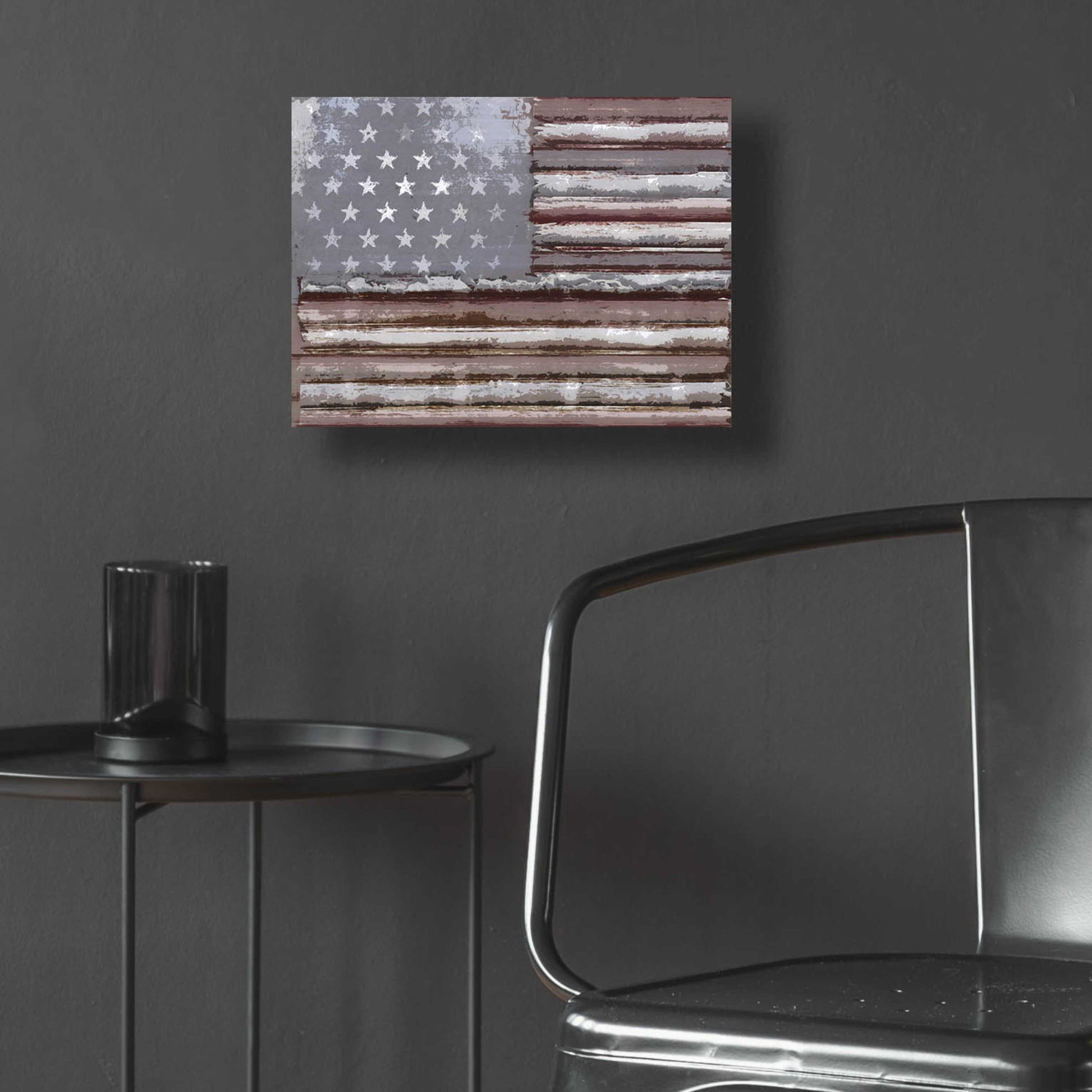 Epic Art 'Rusty Flag' by Karen Smith, Acrylic Glass Wall Art,16x12