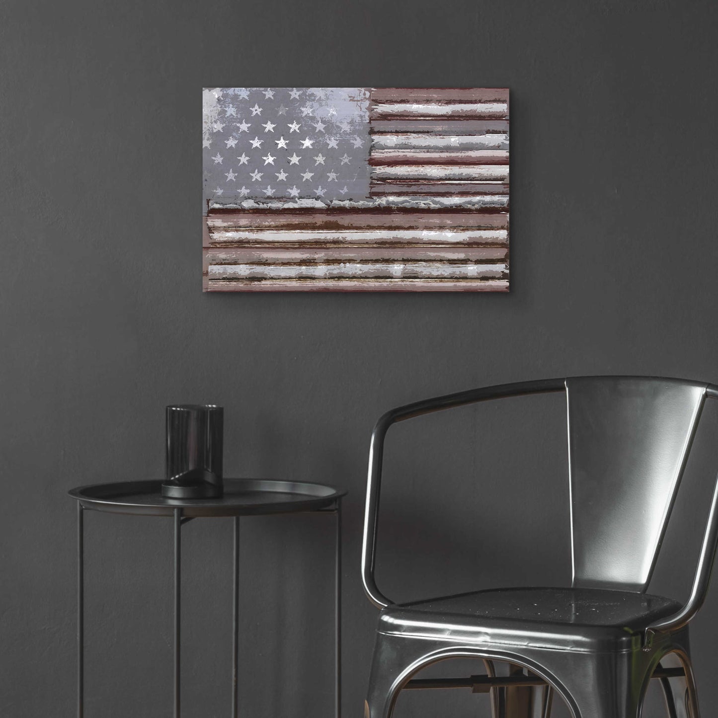 Epic Art 'Rusty Flag' by Karen Smith, Acrylic Glass Wall Art,24x16