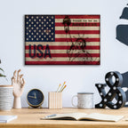 Epic Art '2 Proud to be an American' by Irena Orlov, Acrylic Glass Wall Art,16x12