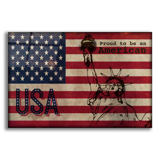 Epic Art '2 Proud to be an American' by Irena Orlov, Acrylic Glass Wall Art