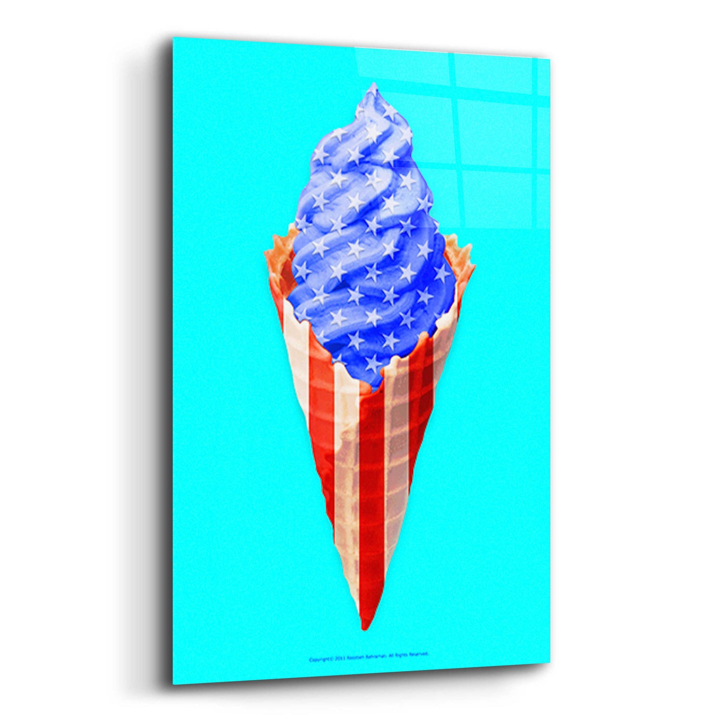 Epic Art 'American Cone' by Roozbeh Bahramali, Acrylic Glass Wall Art,12x16