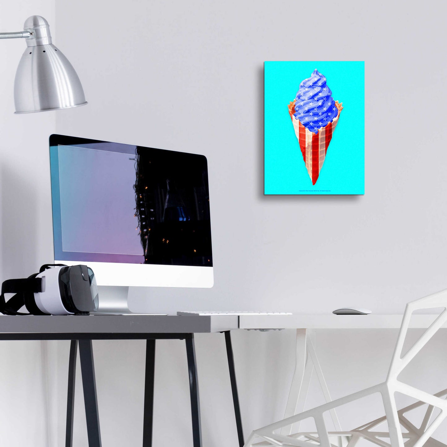 Epic Art 'American Cone' by Roozbeh Bahramali, Acrylic Glass Wall Art,12x16