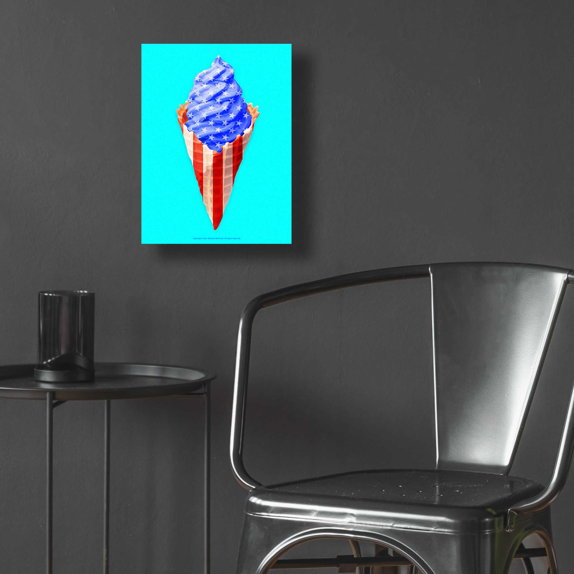 Epic Art 'American Cone' by Roozbeh Bahramali, Acrylic Glass Wall Art,12x16