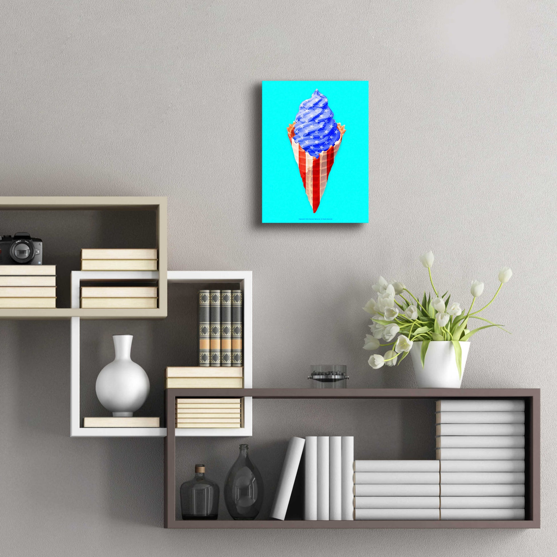 Epic Art 'American Cone' by Roozbeh Bahramali, Acrylic Glass Wall Art,12x16