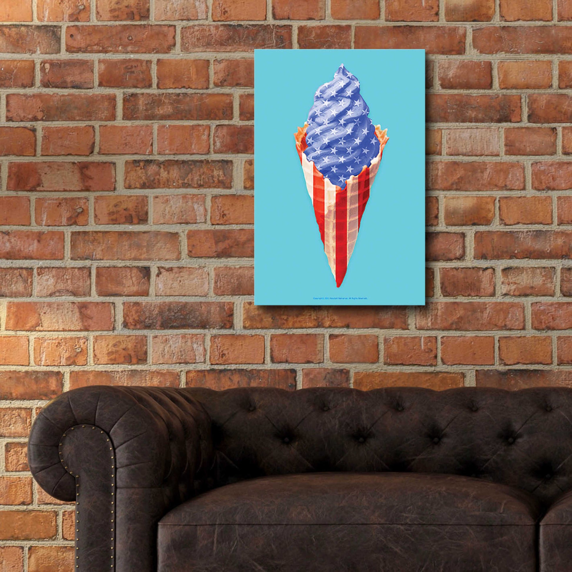 Epic Art 'American Cone' by Roozbeh Bahramali, Acrylic Glass Wall Art,16x24