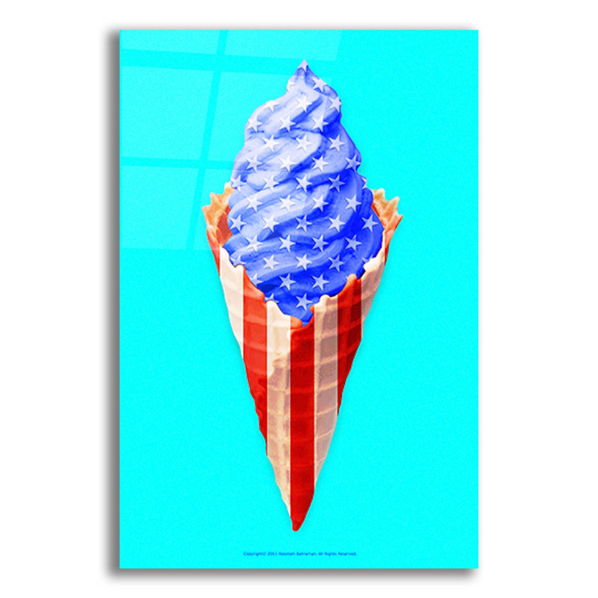 Epic Art 'American Cone' by Roozbeh Bahramali, Acrylic Glass Wall Art