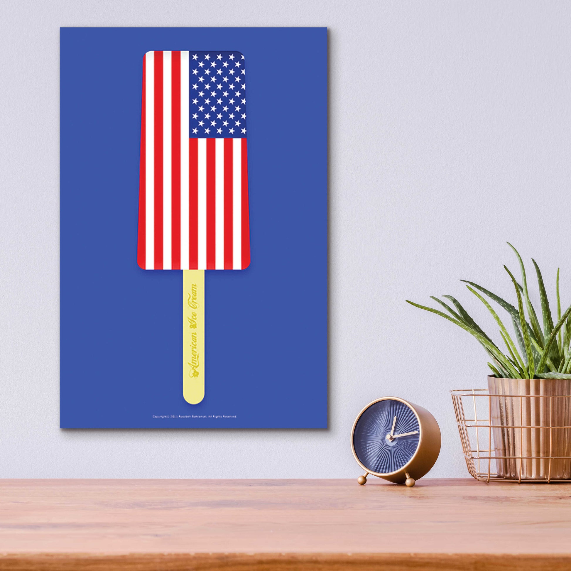 Epic Art 'American Ice Cream' by Roozbeh Bahramali, Acrylic Glass Wall Art,12x16