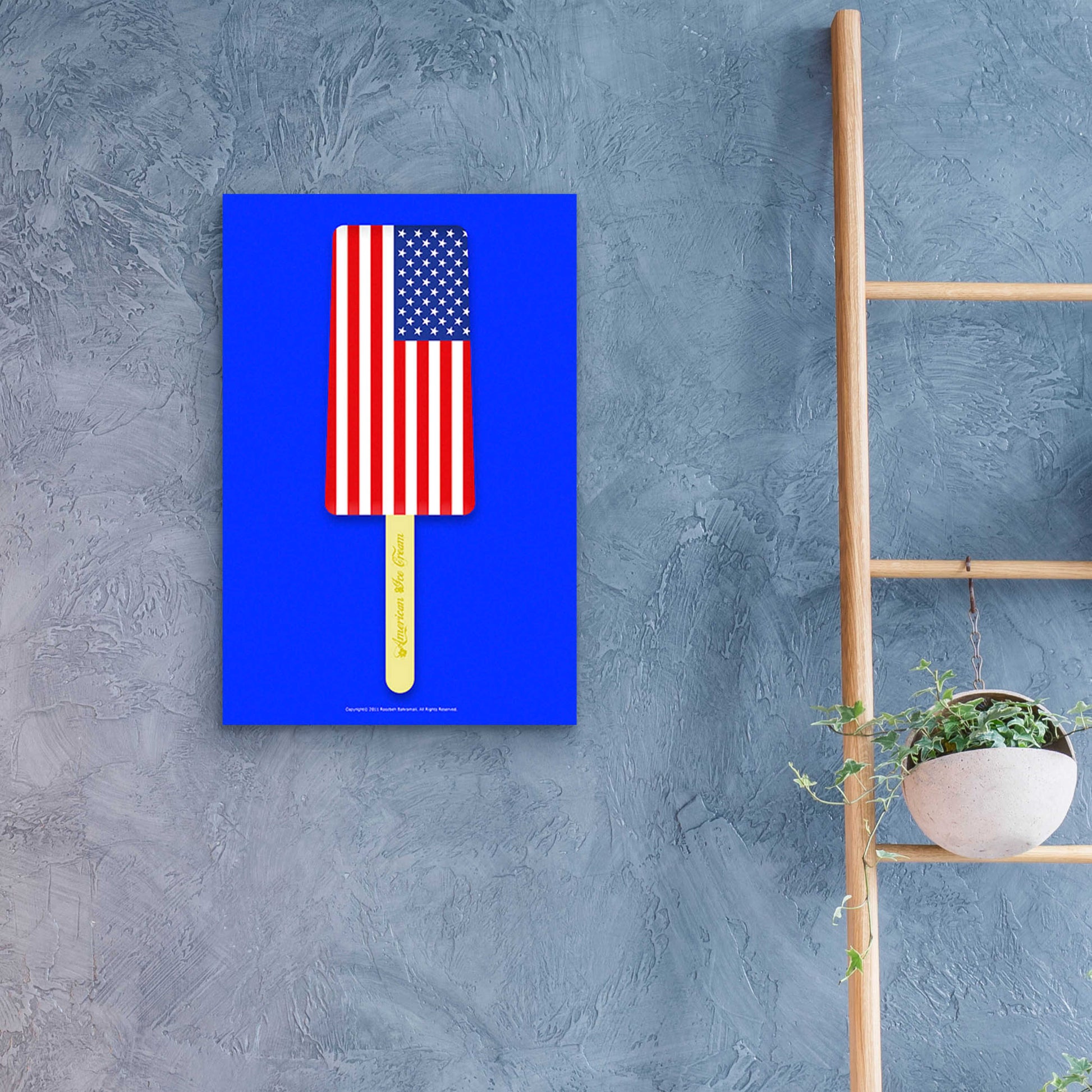 Epic Art 'American Ice Cream' by Roozbeh Bahramali, Acrylic Glass Wall Art,16x24