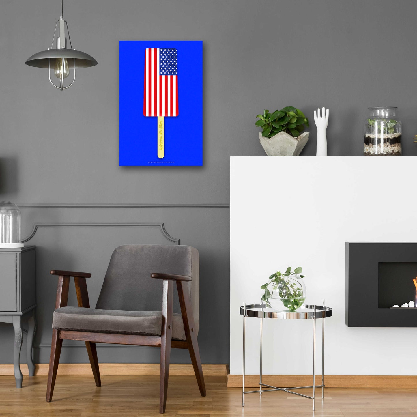 Epic Art 'American Ice Cream' by Roozbeh Bahramali, Acrylic Glass Wall Art,16x24