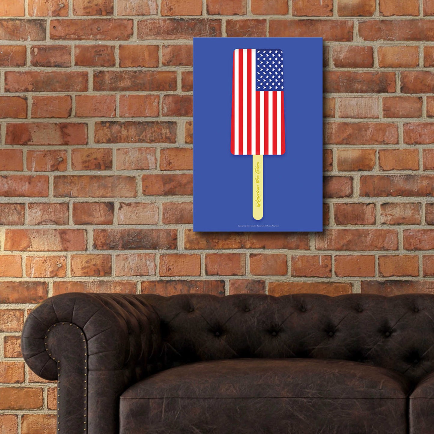 Epic Art 'American Ice Cream' by Roozbeh Bahramali, Acrylic Glass Wall Art,16x24