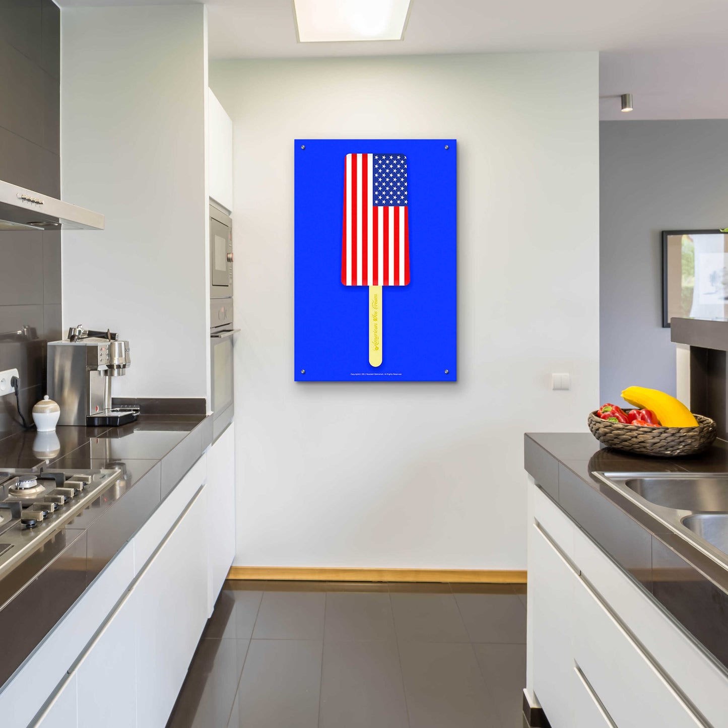 Epic Art 'American Ice Cream' by Roozbeh Bahramali, Acrylic Glass Wall Art,24x36