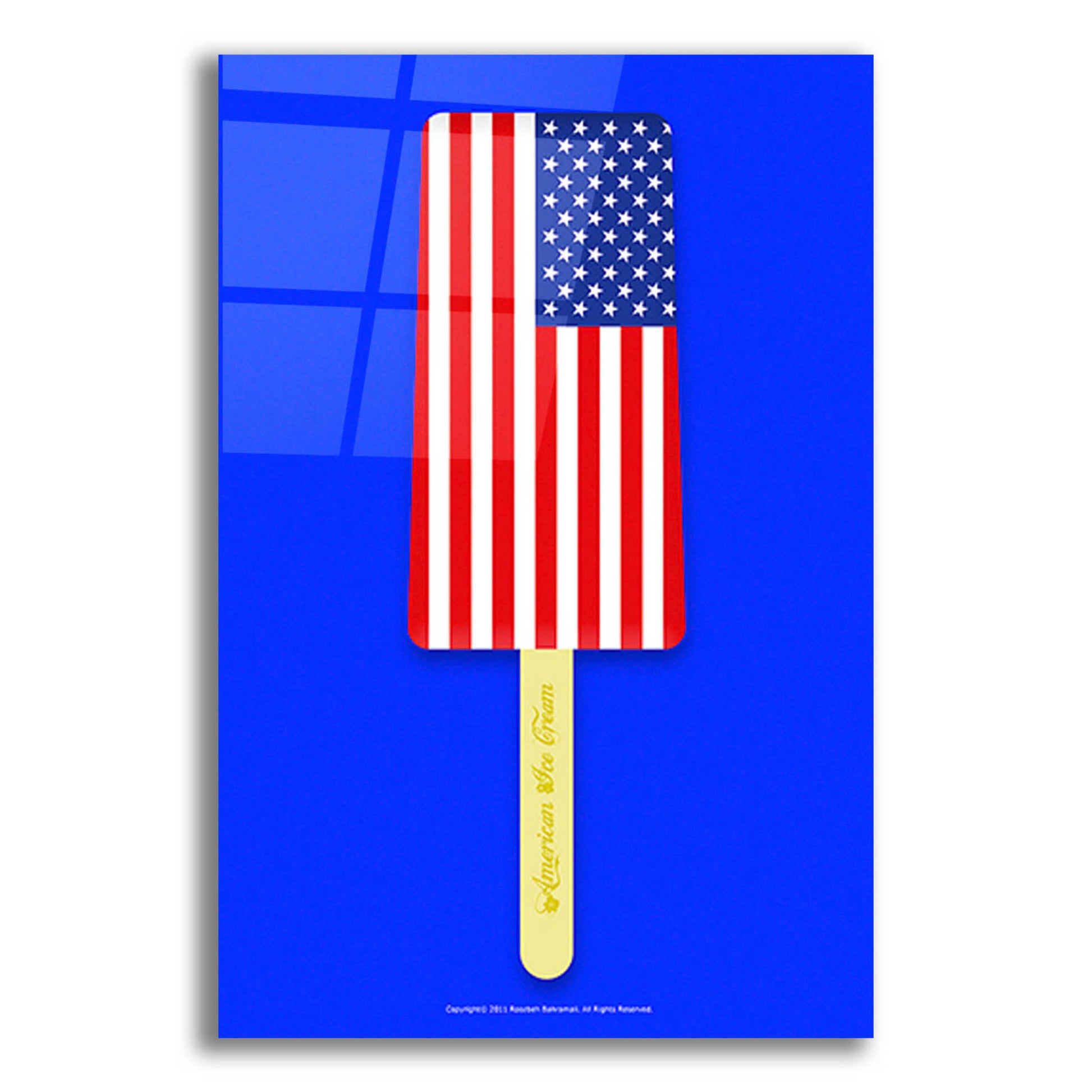 Epic Art 'American Ice Cream' by Roozbeh Bahramali, Acrylic Glass Wall Art