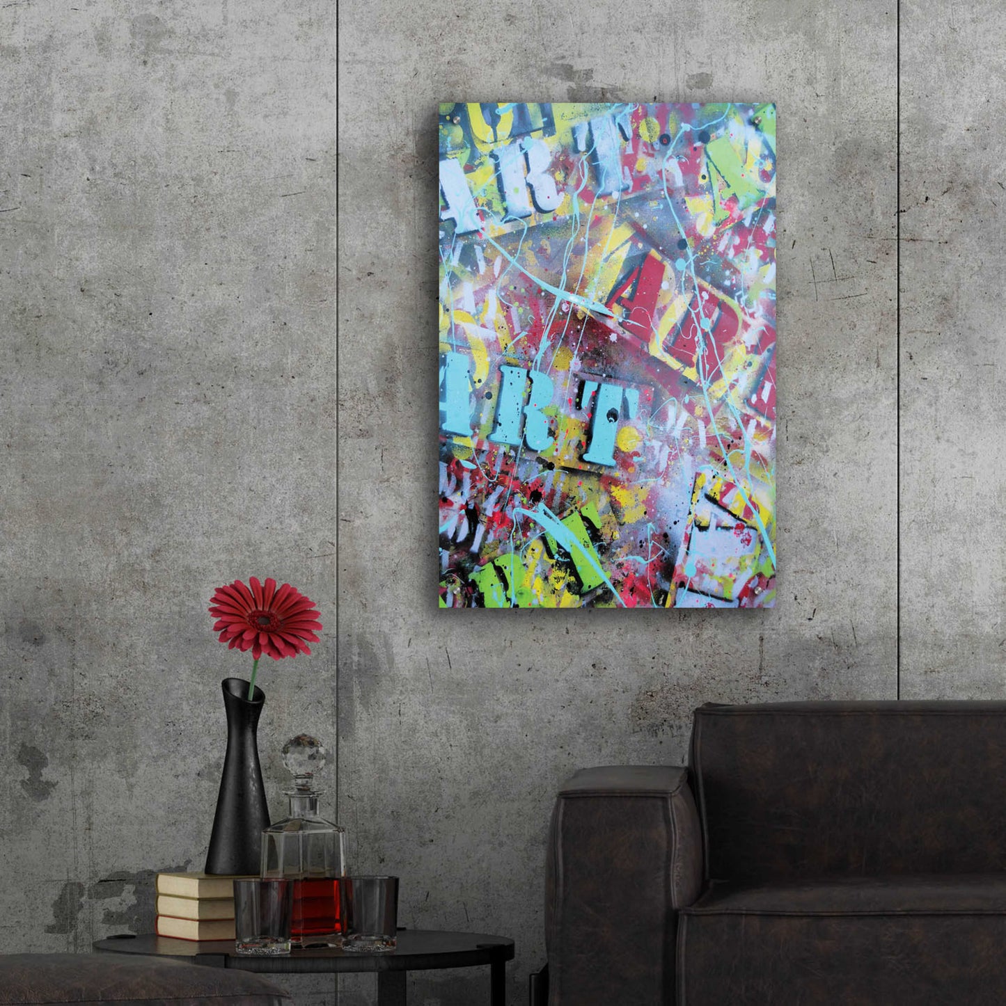 Epic Art 'Art as Brushstrokes' by David Drioton, Acrylic Glass Wall Art,24x36