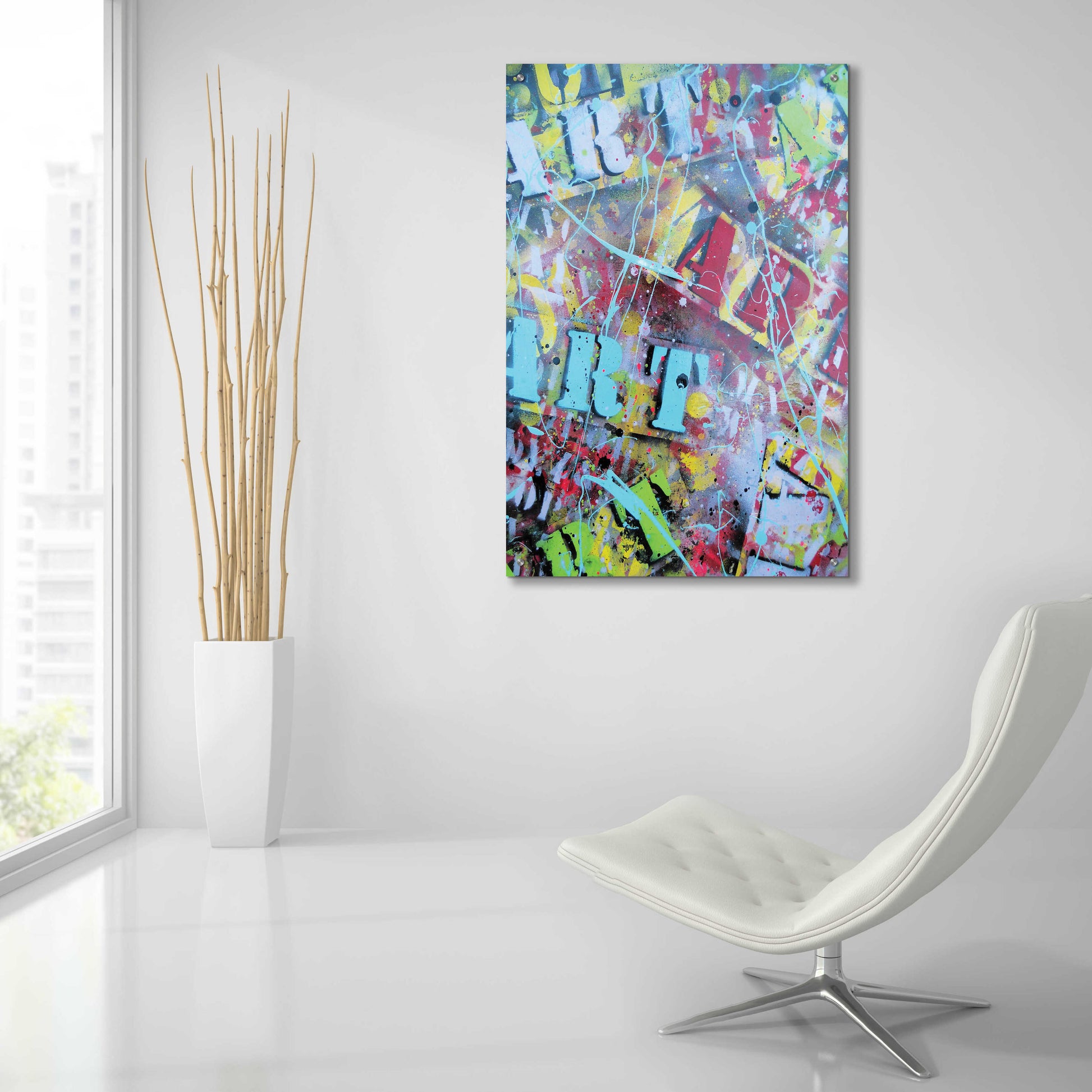 Epic Art 'Art as Brushstrokes' by David Drioton, Acrylic Glass Wall Art,24x36