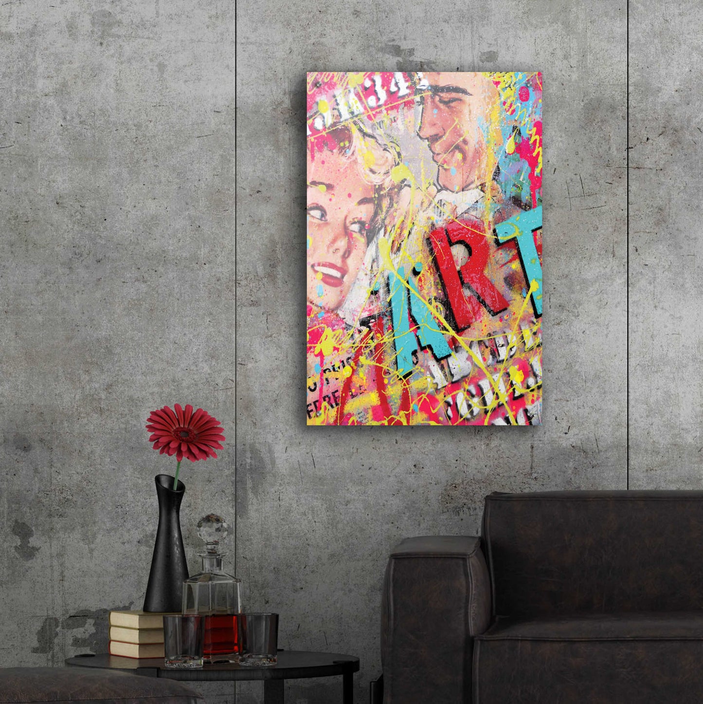 Epic Art 'ART' by David Drioton, Acrylic Glass Wall Art,24x36