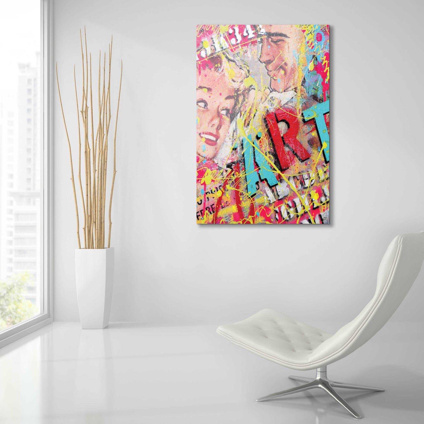 Epic Art 'ART' by David Drioton, Acrylic Glass Wall Art,24x36