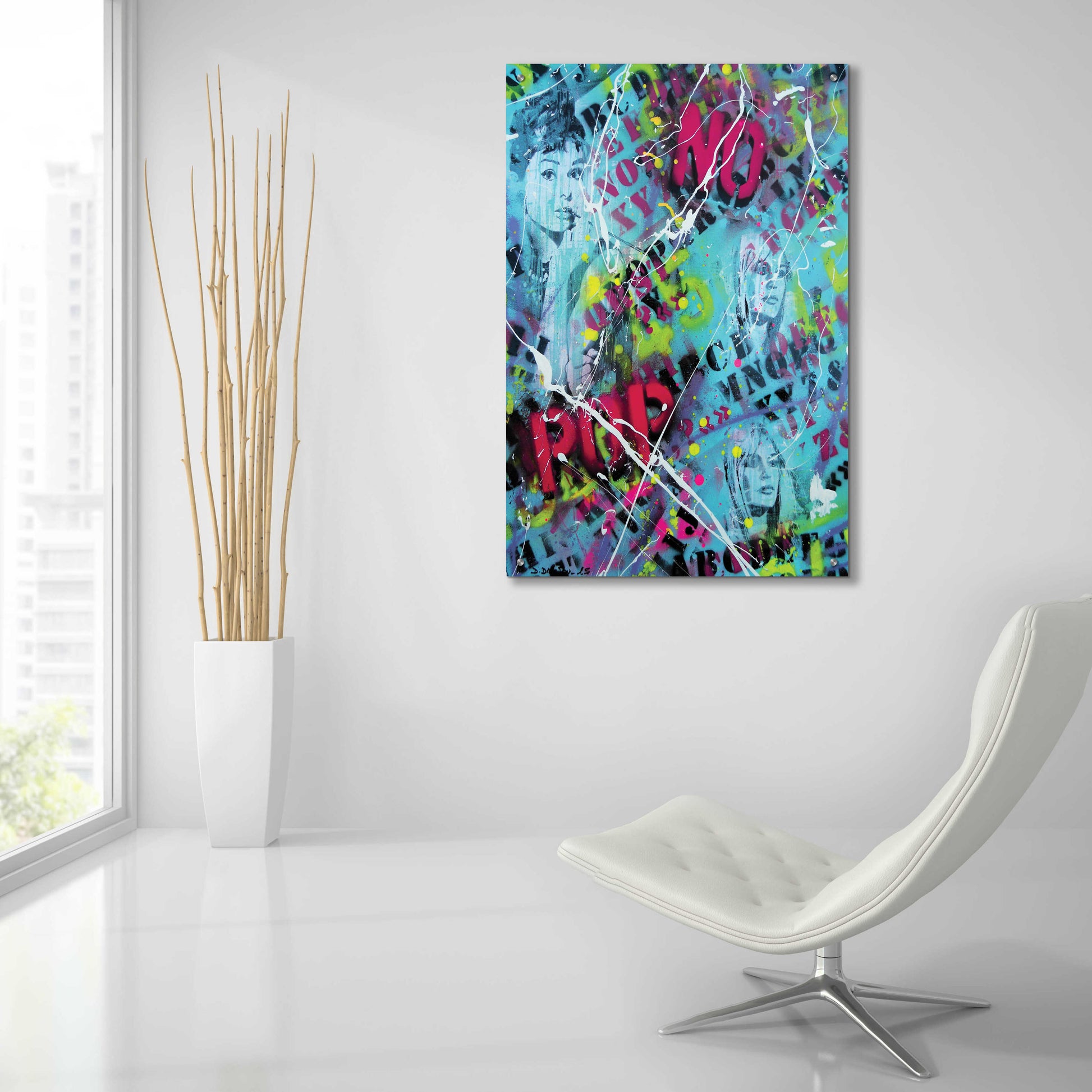 Epic Art 'Breakfast at Tiffany's' by David Drioton, Acrylic Glass Wall Art,24x36