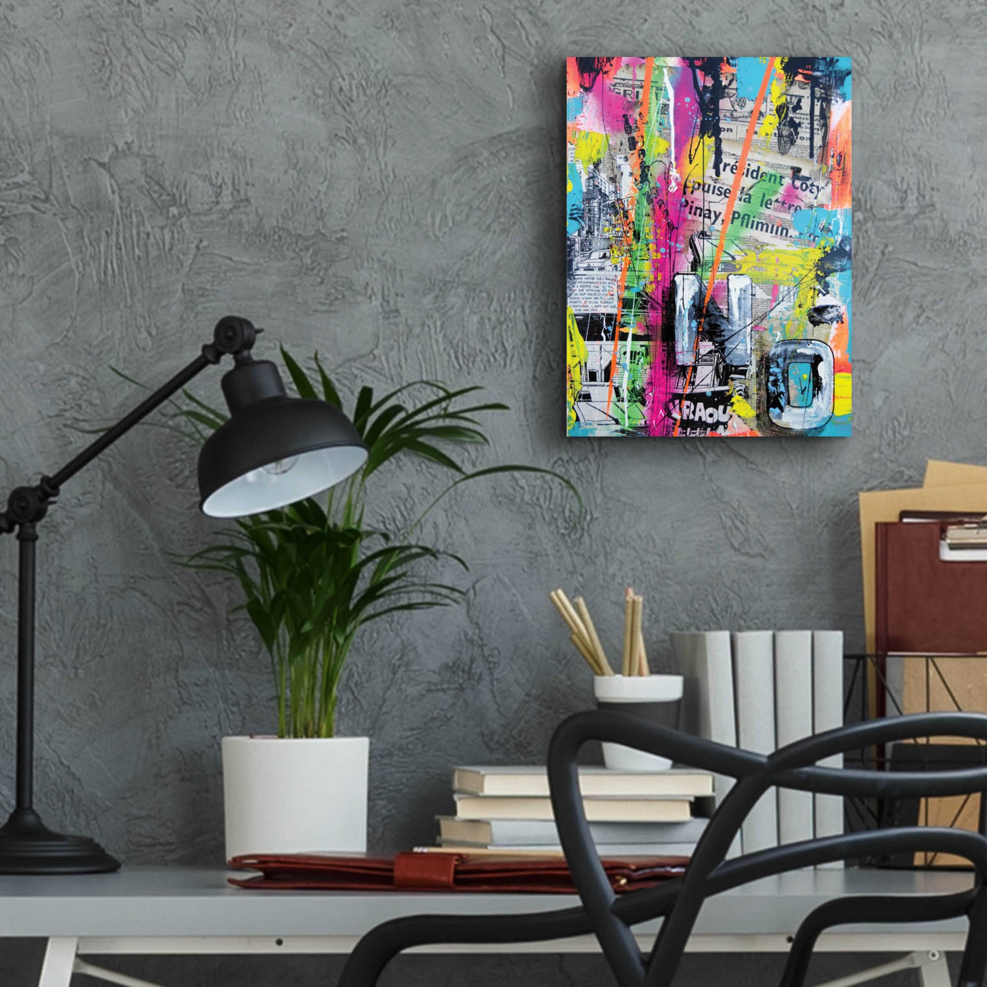 Epic Art 'Colorful Denial' by David Drioton, Acrylic Glass Wall Art,12x16