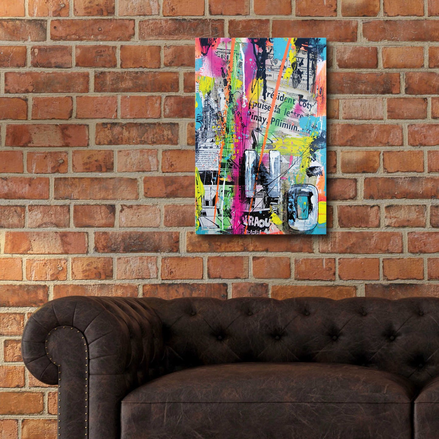 Epic Art 'Colorful Denial' by David Drioton, Acrylic Glass Wall Art,16x24