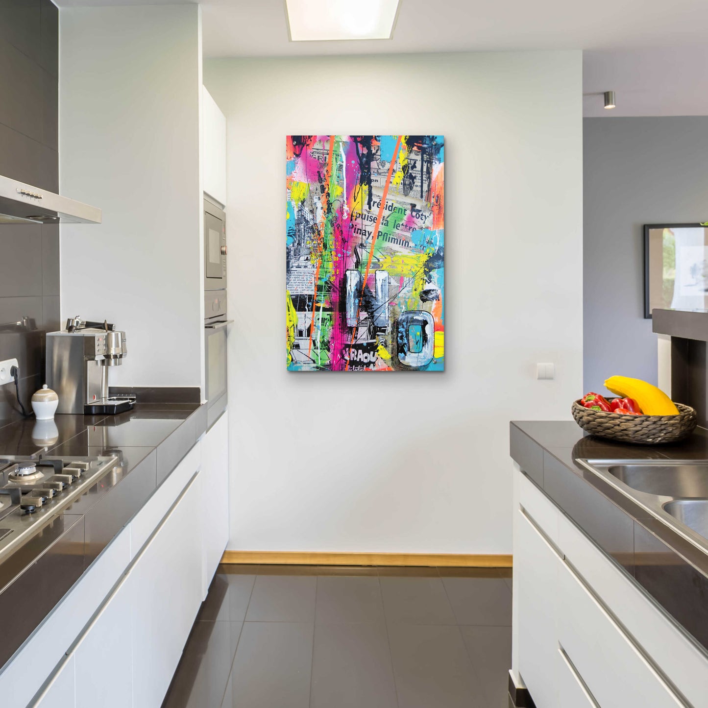 Epic Art 'Colorful Denial' by David Drioton, Acrylic Glass Wall Art,24x36