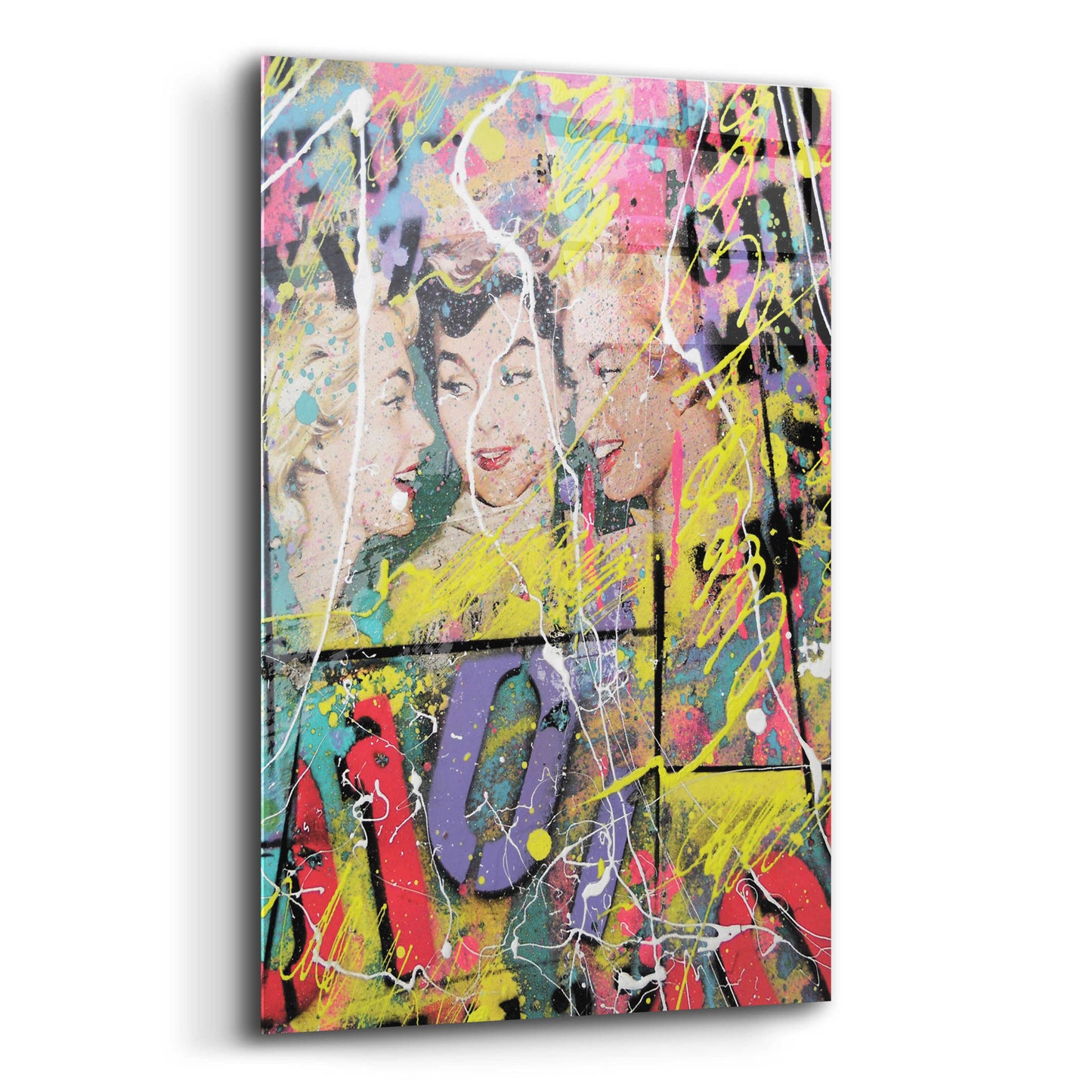 Epic Art 'Gossip' by David Drioton, Acrylic Glass Wall Art,12x16