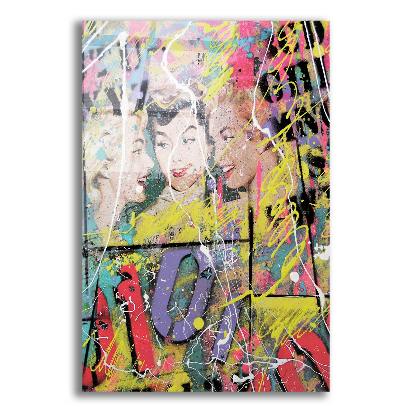 Epic Art 'Gossip' by David Drioton, Acrylic Glass Wall Art,12x16