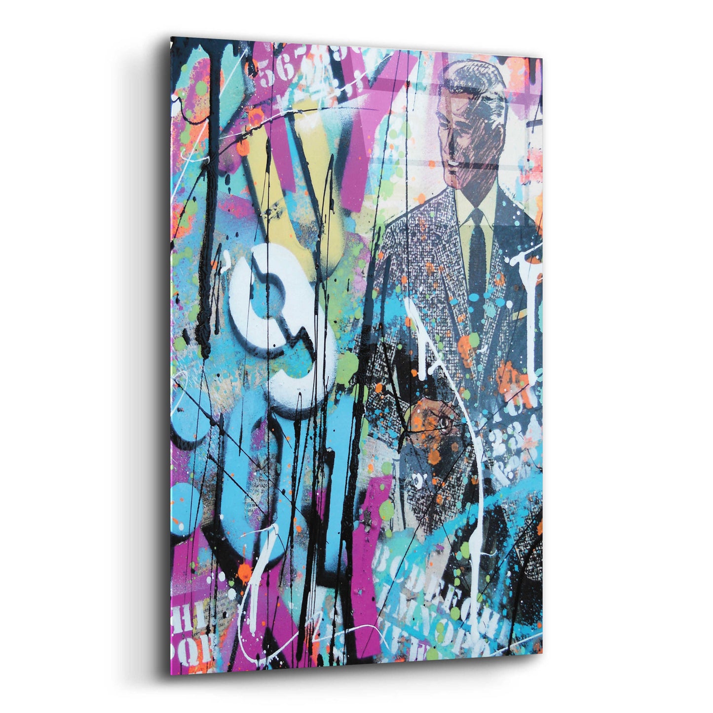 Epic Art 'Graffiti comics' by David Drioton, Acrylic Glass Wall Art,12x16