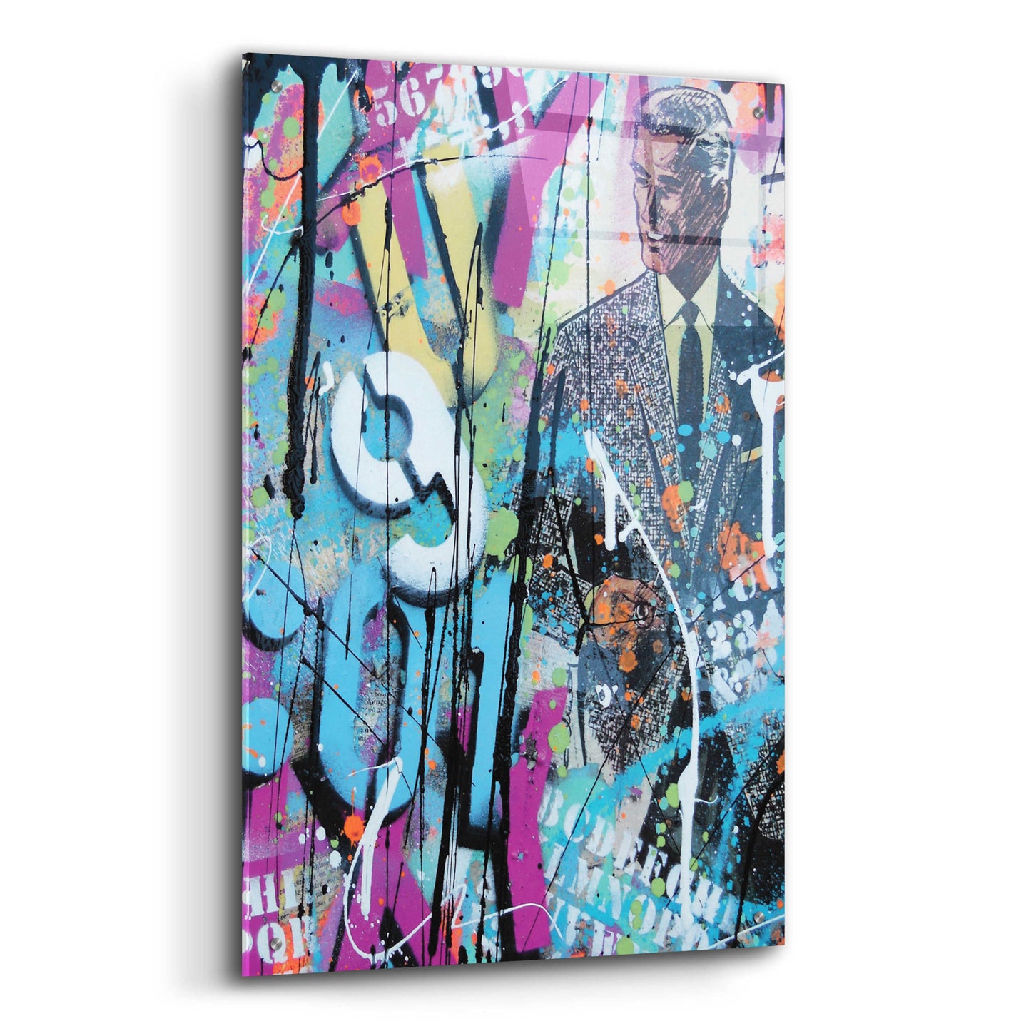 Epic Art 'Graffiti comics' by David Drioton, Acrylic Glass Wall Art,24x36