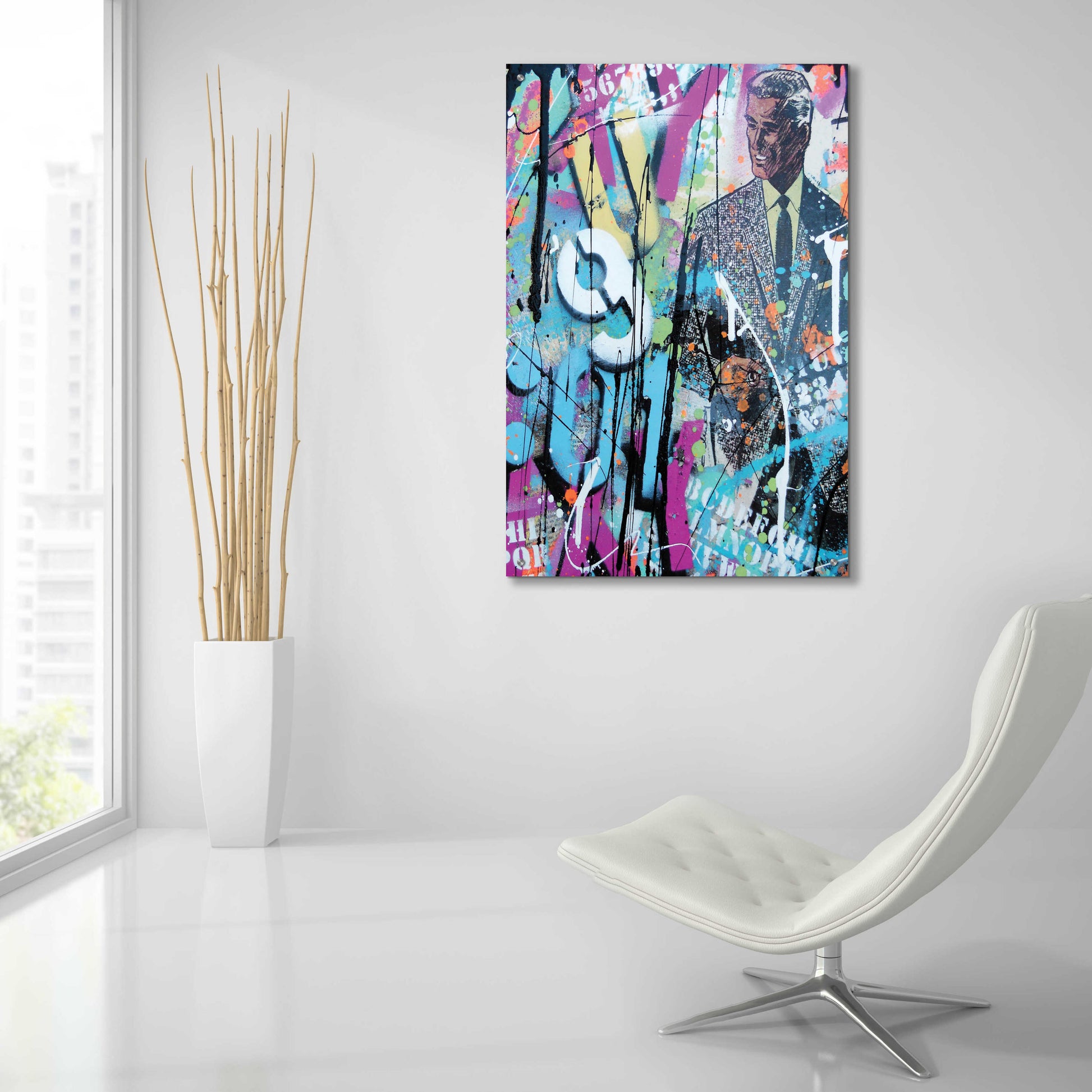 Epic Art 'Graffiti comics' by David Drioton, Acrylic Glass Wall Art,24x36