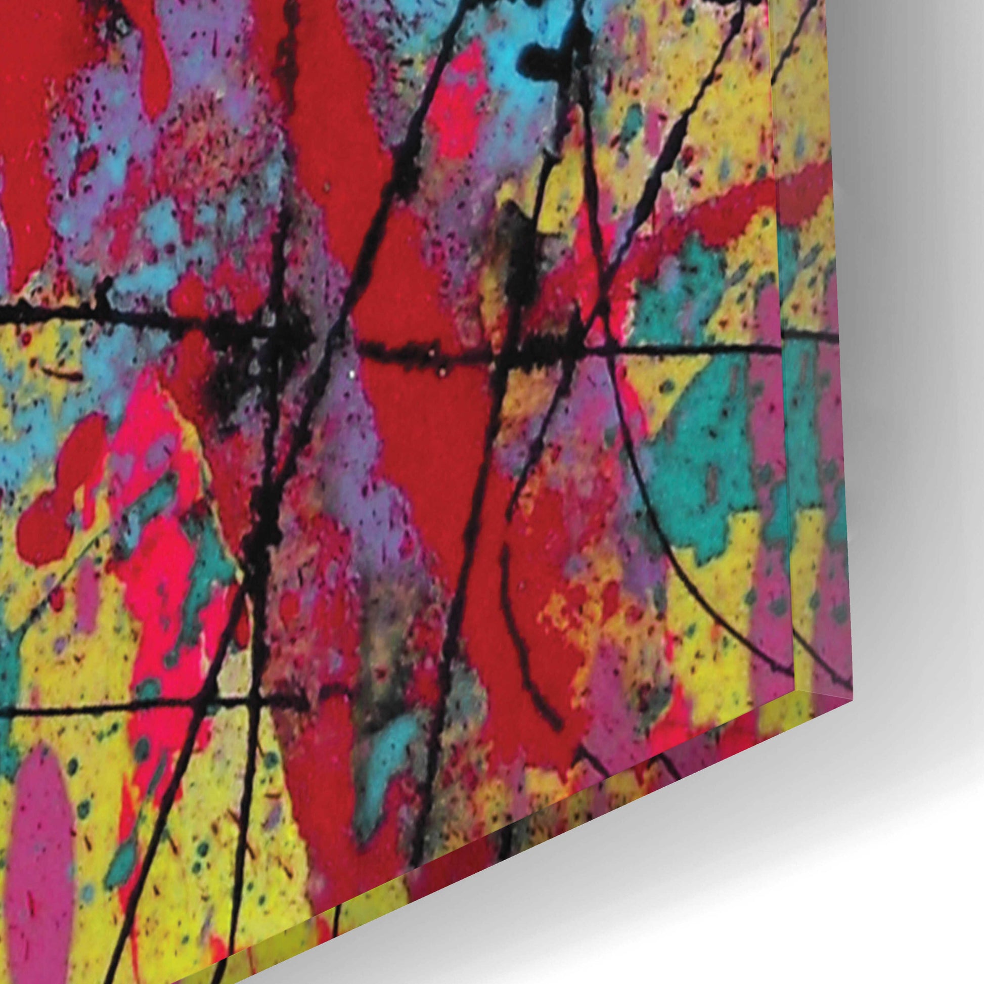 Epic Art 'Graffiti' by David Drioton, Acrylic Glass Wall Art,12x16