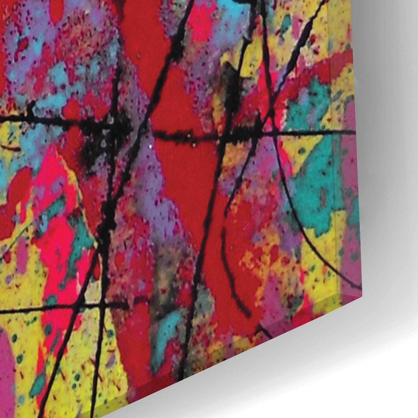 Epic Art 'Graffiti' by David Drioton, Acrylic Glass Wall Art,16x24