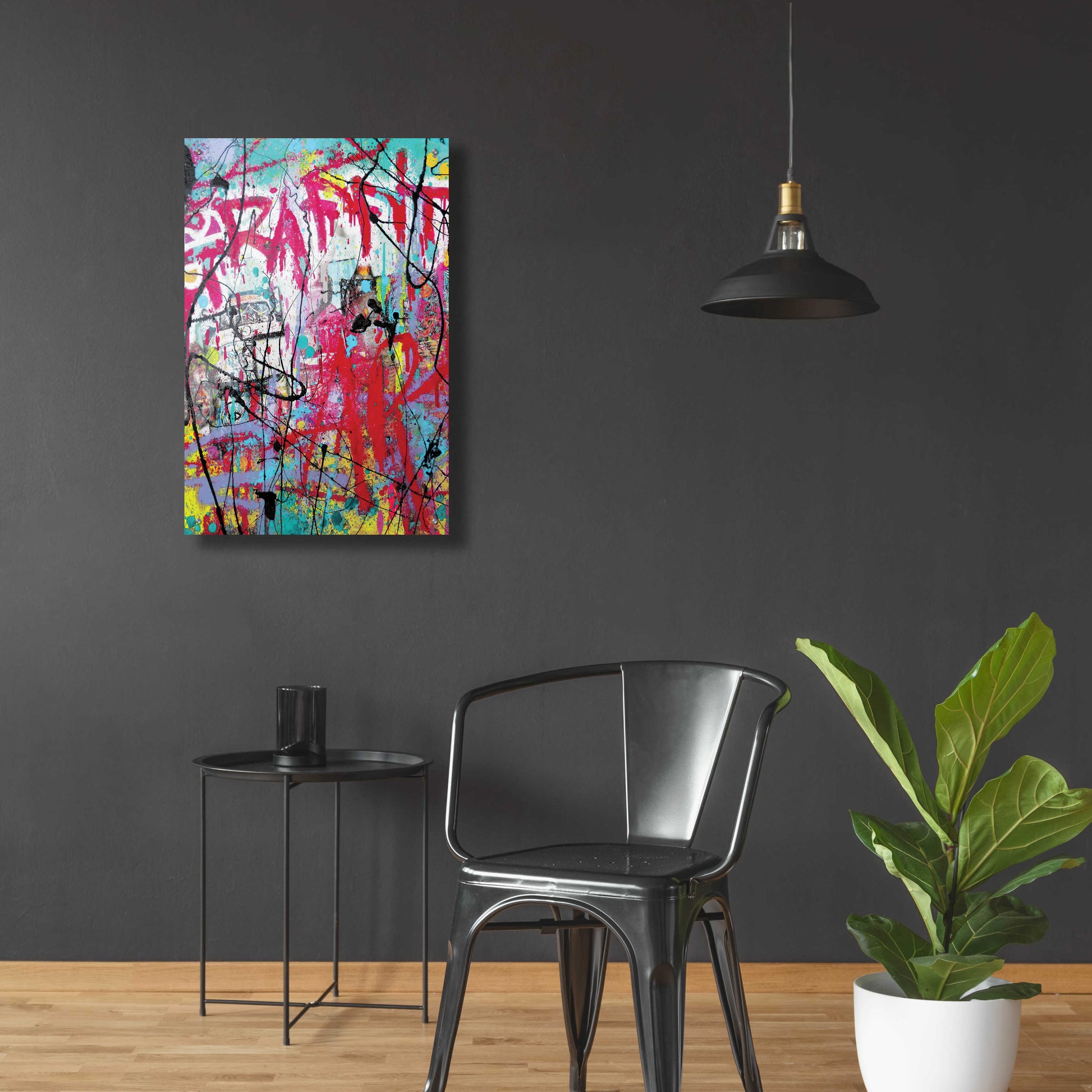 Epic Art 'Graffiti' by David Drioton, Acrylic Glass Wall Art,24x36