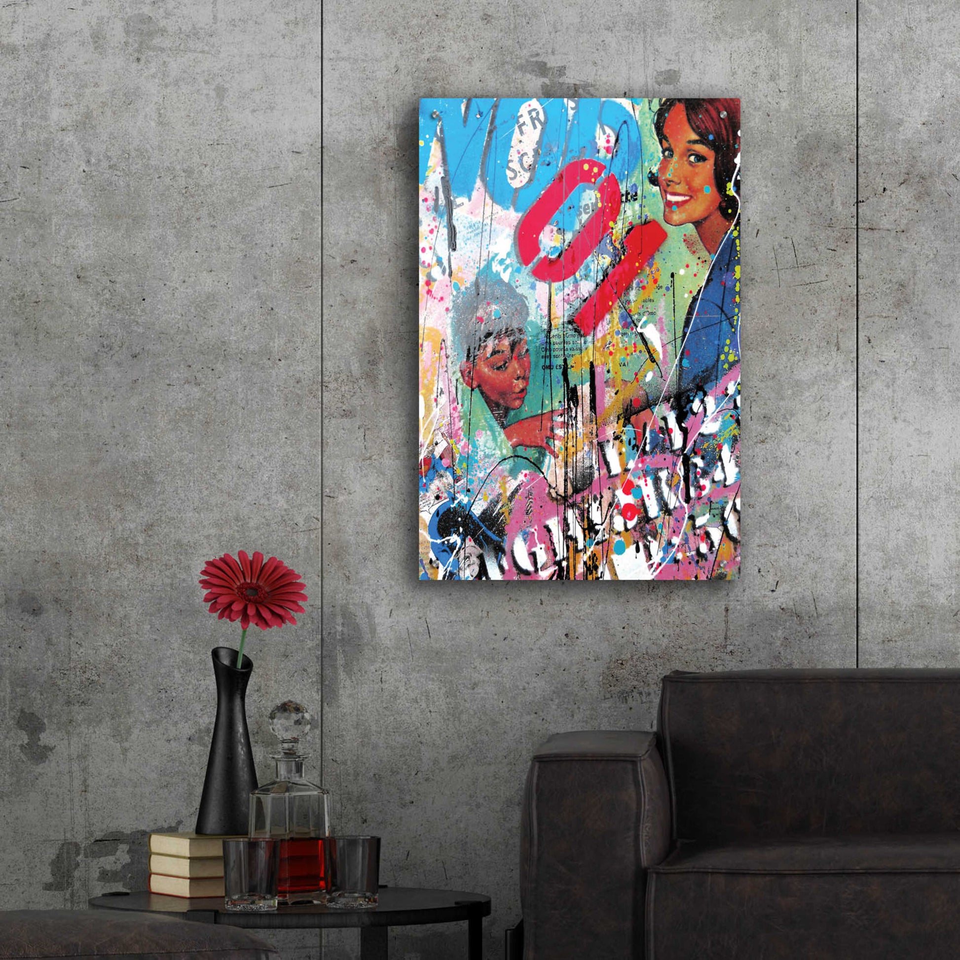 Epic Art 'Happy Wife, Happy Life' by David Drioton, Acrylic Glass Wall Art,24x36