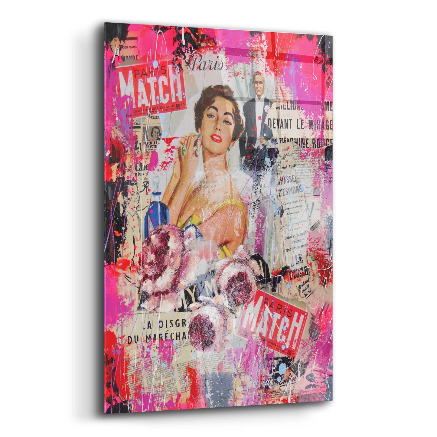 Epic Art 'Paris Match' by David Drioton, Acrylic Glass Wall Art,12x16