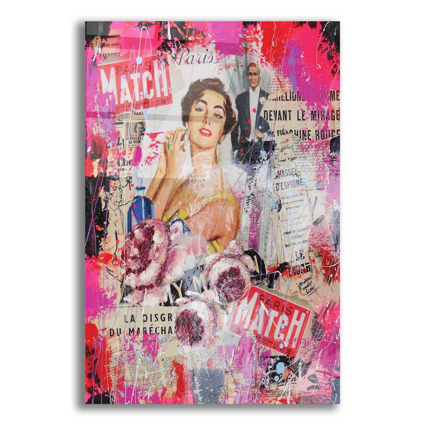 Epic Art 'Paris Match' by David Drioton, Acrylic Glass Wall Art,12x16