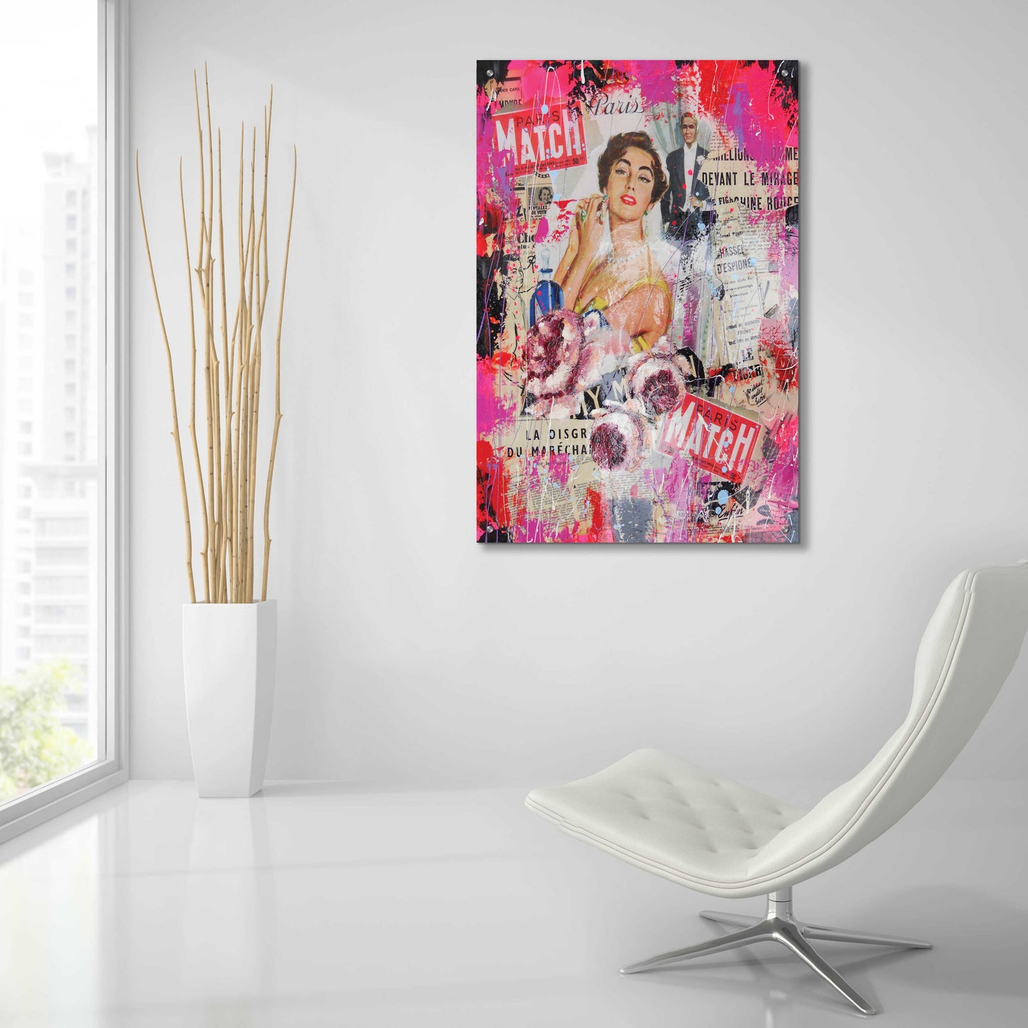 Epic Art 'Paris Match' by David Drioton, Acrylic Glass Wall Art,24x36