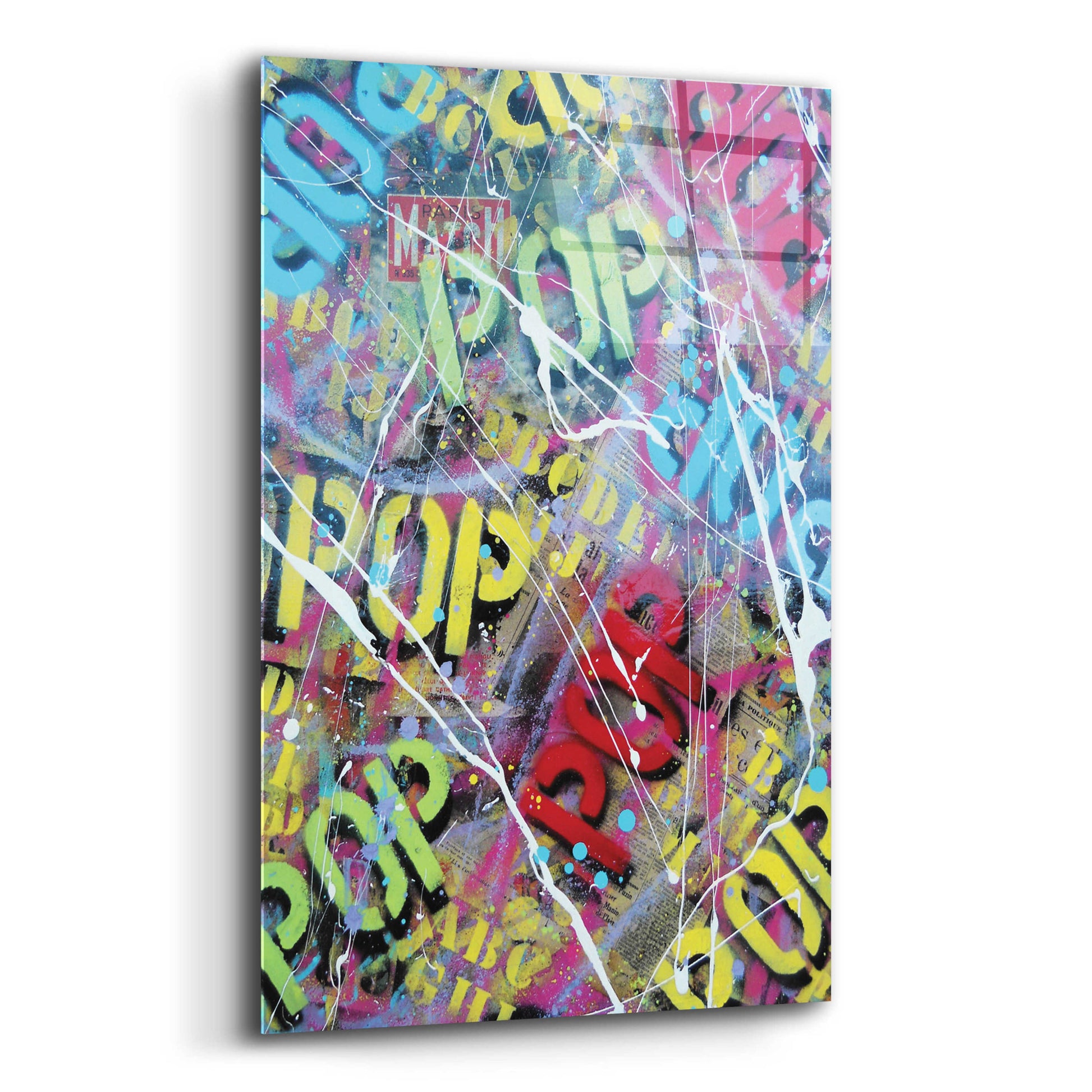 Epic Art 'Pop as Brushstokes' by David Drioton, Acrylic Glass Wall Art,12x16