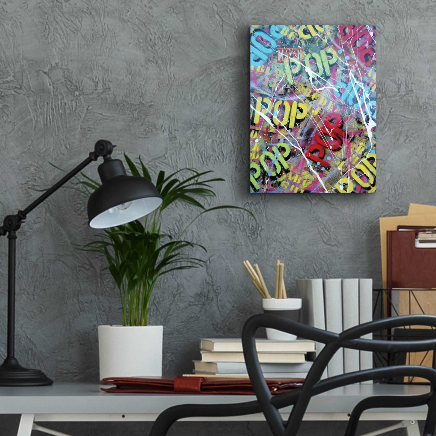 Epic Art 'Pop as Brushstokes' by David Drioton, Acrylic Glass Wall Art,12x16