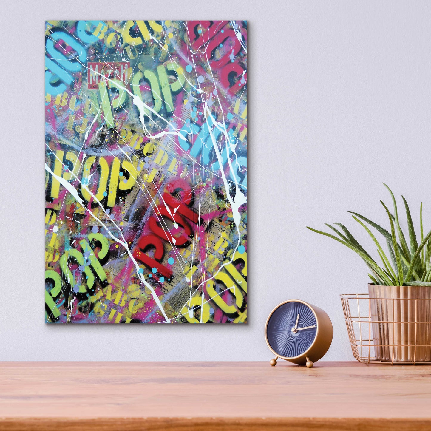 Epic Art 'Pop as Brushstokes' by David Drioton, Acrylic Glass Wall Art,12x16